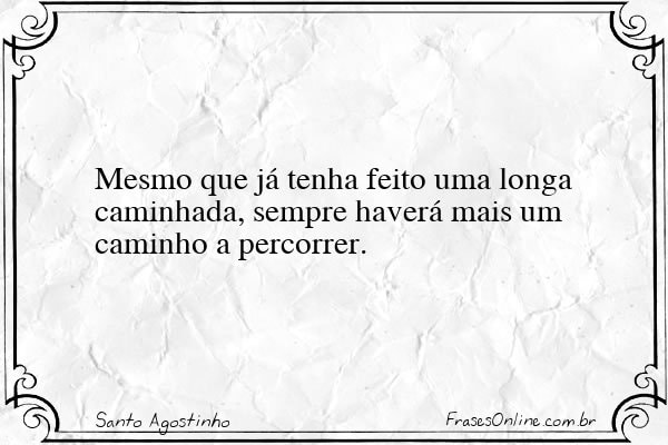 Frase de Santo Agostinho