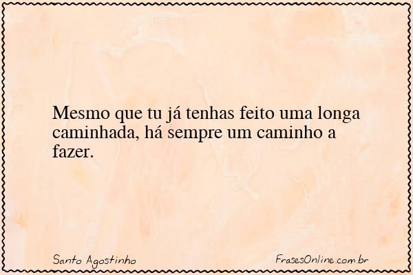Frase de Santo Agostinho