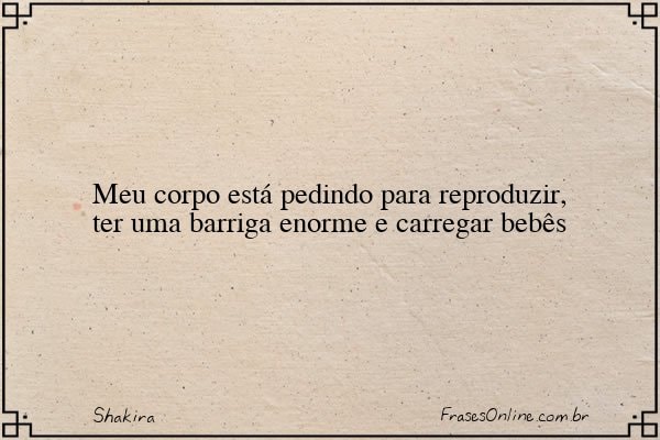 Frase de Shakira