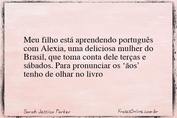 Frase de Sarah Jessica Parker