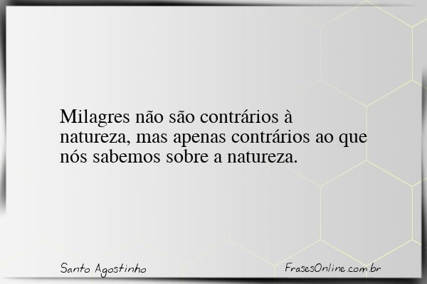 Frase de Santo Agostinho