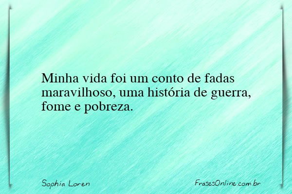 Frase de Sophia Loren