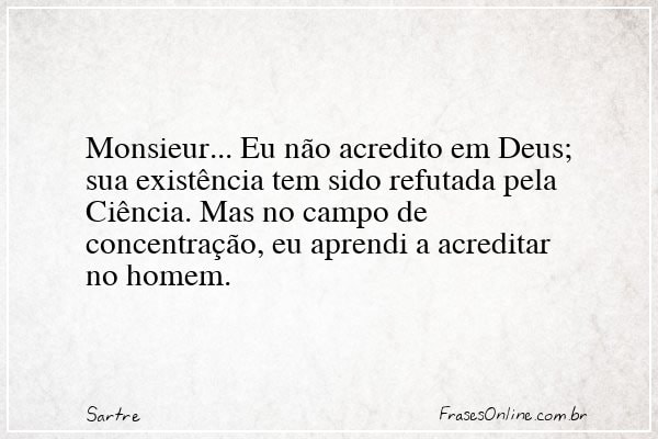Frase de Sartre