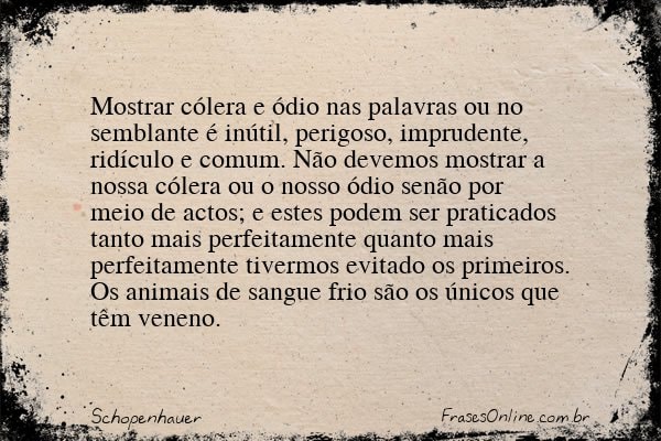 Frase de Schopenhauer