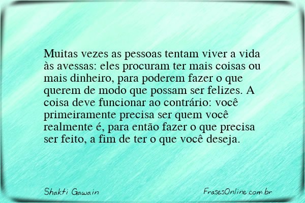 Frase de Shakti Gawain