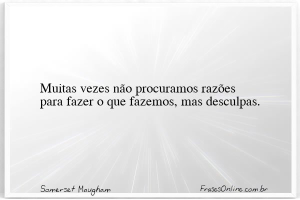 Frase de Somerset Maugham