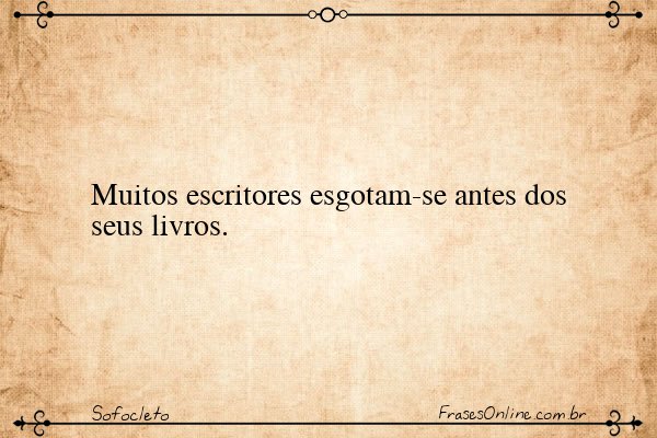 Frase de Sofocleto