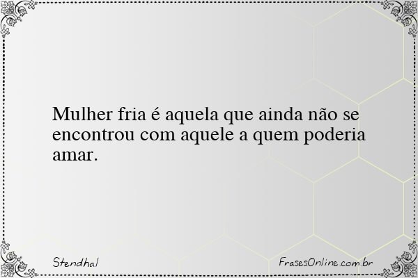 Frase de Stendhal