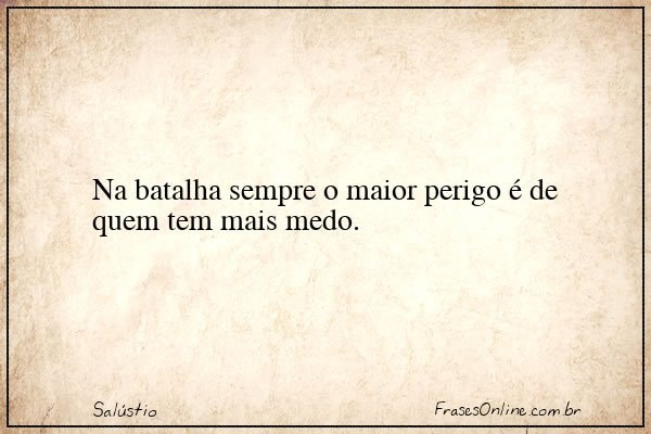 Frase de Salústio