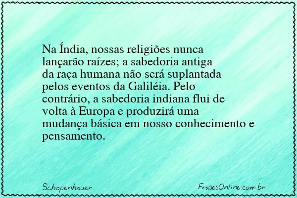 Frase de Schopenhauer