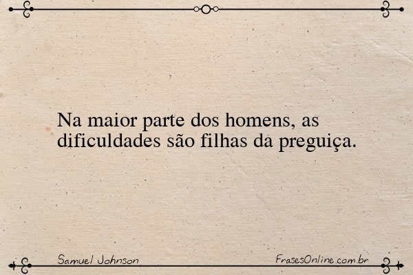 Frase de Samuel Johnson