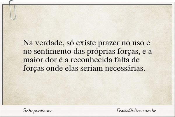 Frase de Schopenhauer