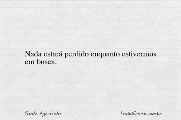 Frase de Santo Agostinho
