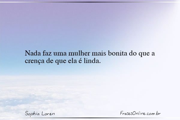 Frase de Sophia Loren
