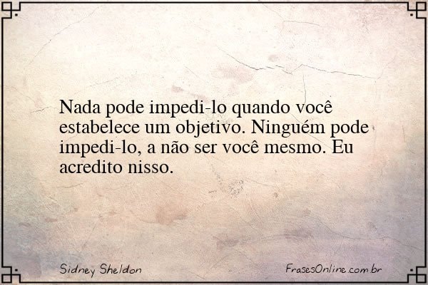 Frase de Sidney Sheldon