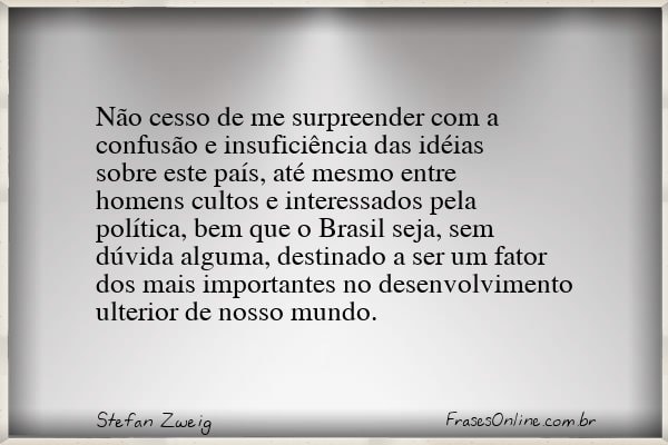 Frase de Stefan Zweig