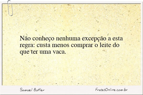 Frase de Samuel Butler