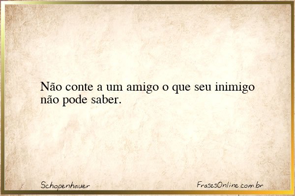 Frase de Schopenhauer