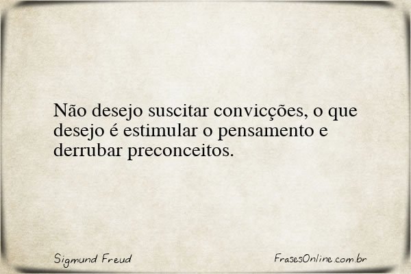 Frase de Sigmund Freud