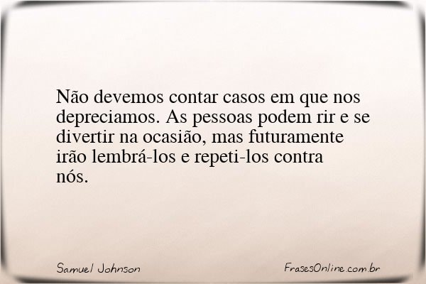 Frase de Samuel Johnson
