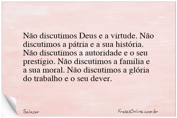 Frase de Salazar