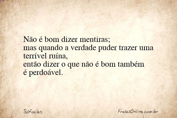 Frase de Sófocles