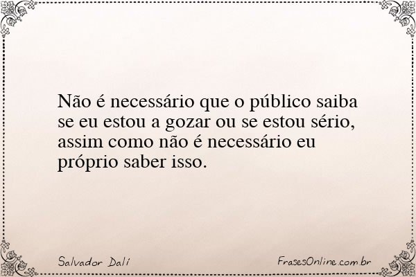 Frase de Salvador Dalí