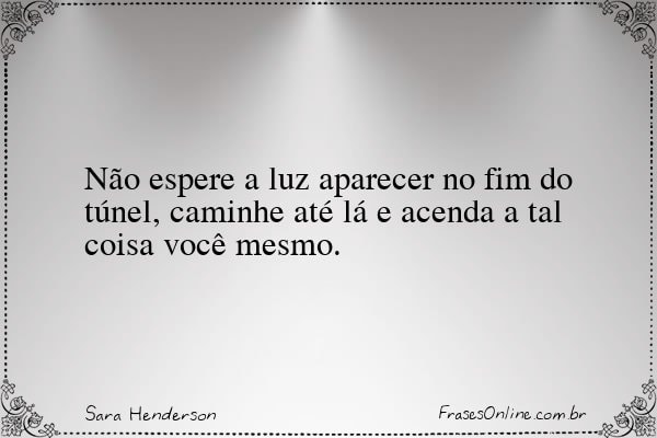 Frase de Sara Henderson