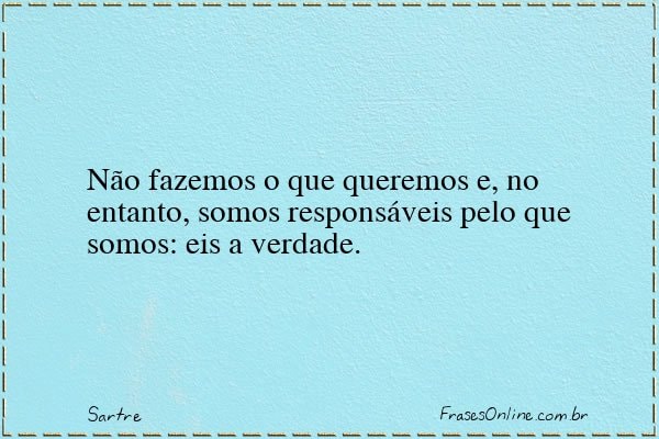 Frase de Sartre