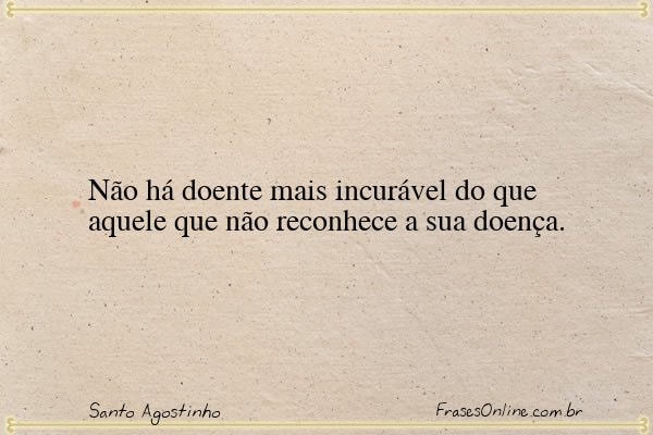 Frase de Santo Agostinho
