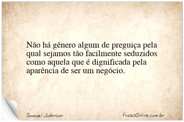 Frase de Samuel Johnson