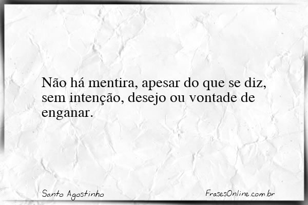 Frase de Santo Agostinho