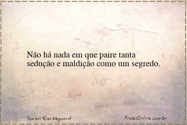 Frase de Soren Kierkegaard