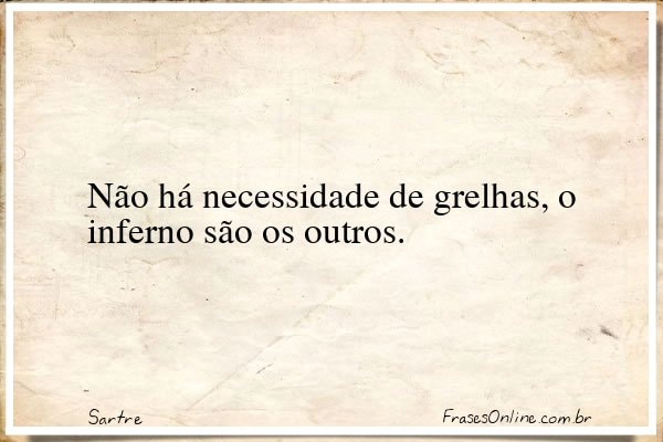 Frase de Sartre