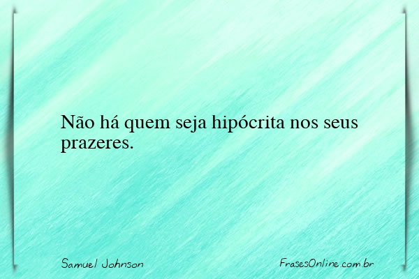 Frase de Samuel Johnson