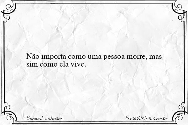 Frase de Samuel Johnson