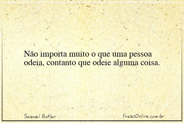 Frase de Samuel Butler
