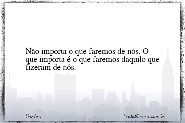Frase de Sartre