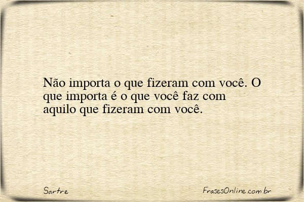 Frase de Sartre