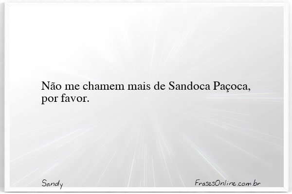Frase de Sandy