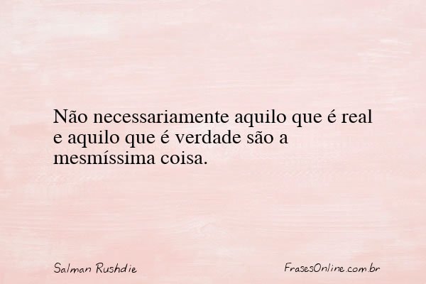 Frase de Salman Rushdie