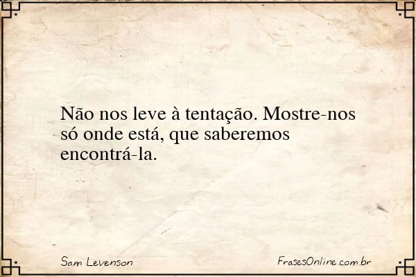 Frase de Sam Levenson