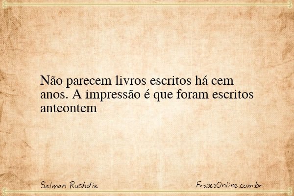 Frase de Salman Rushdie