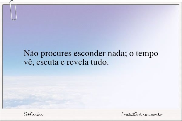 Frase de Sófocles