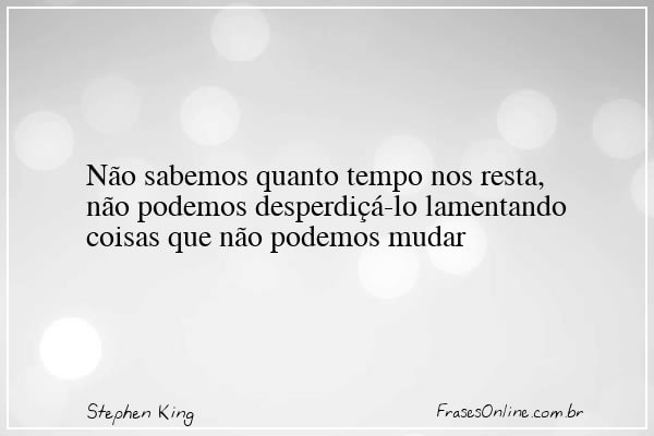Frase de Stephen King