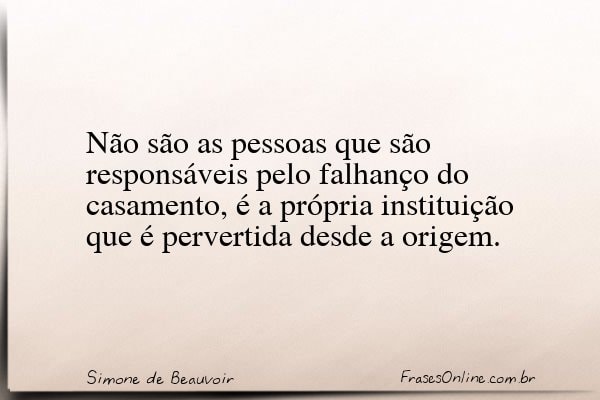 Frase de Simone de Beauvoir
