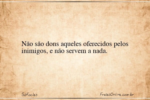 Frase de Sófocles