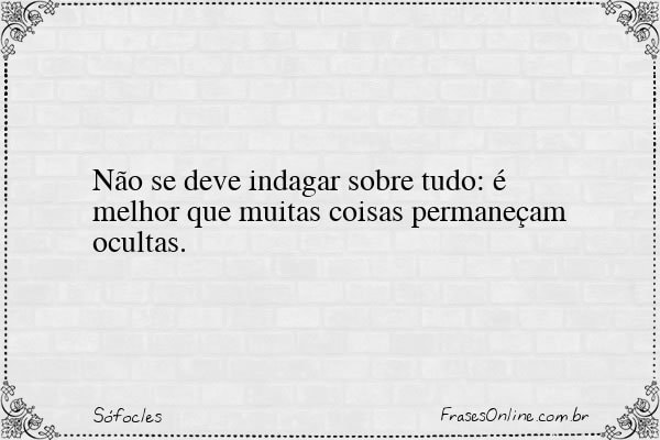Frase de Sófocles