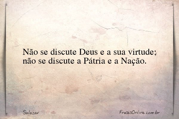Frase de Salazar