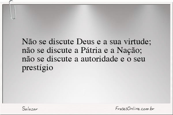 Frase de Salazar